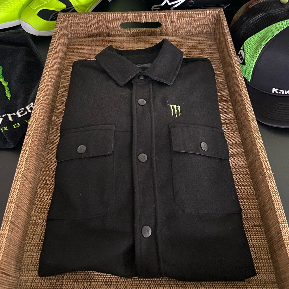Monster Energy Pro Athletes gear heavy wool coat